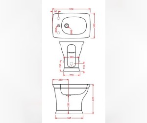 Биде ArtCeram Civitas CIB002 35; 00, напольное