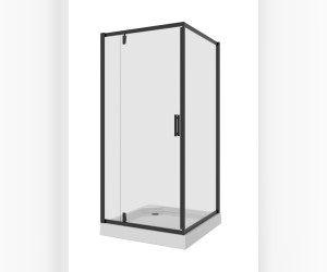 Душевой уголок Niagara Nova 90 х 90 см, профиль черный, стекло прозрачное, NG-6801-08 BLACK