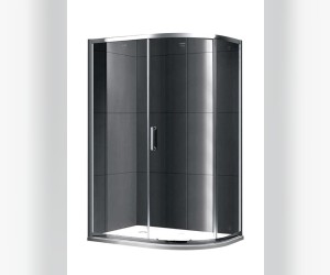 Душевой уголок Gemy Victoria S30201, 120 х 90 см, асимметричный, профиль хром, стекло прозрачное