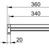 Полочка для душа Keuco Edition 90 Square, хром, 19158010000