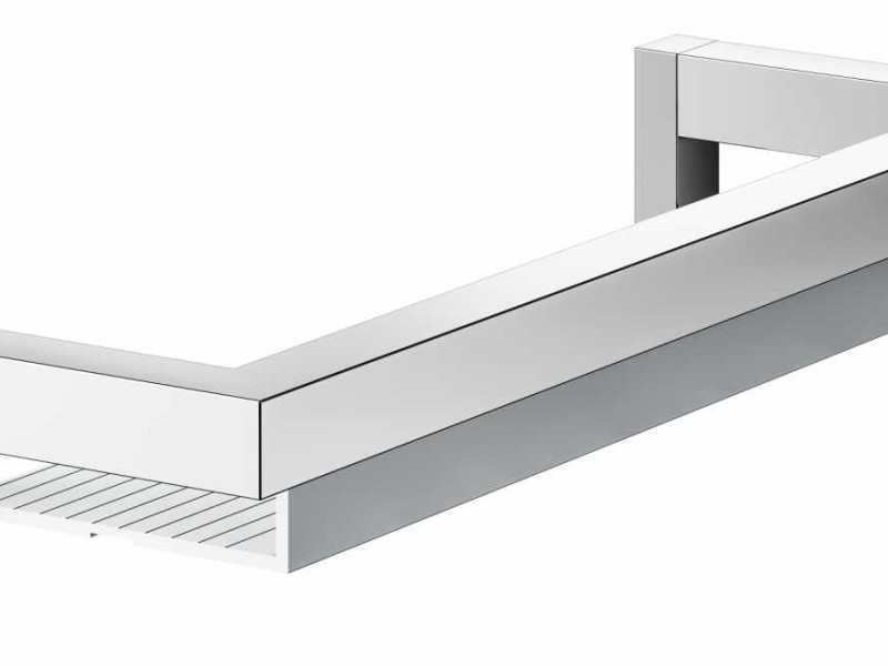 Полочка для душа Keuco Edition 90 Square, хром, 19158010000