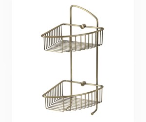 Полка-решетка двухъярусная Veragio Basket VR.GFT-9037.BR, бронза Полка-решетка двухъярусная Veragio Basket VR.GFT-9037.BR, бронза