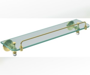 Полка стеклянная Art&Max Antic Crystal AM-E-2682SJ-Do, золото