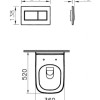 Инсталляция с унитазом Vitra Normus S20 L-box, с сиденьем с микролифтом, клавиша хром глянцевый, 9004B003 7207