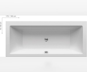 Акриловая ванна Ravak Formy 01 Slim, 180 x 80 см, белая, C881300000
