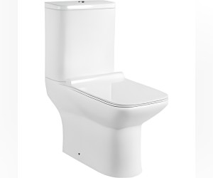 Унитаз компакт Ceramalux безободковый, крышка микролифт, белый, WK-9125 Унитаз компакт Ceramalux безободковый, крышка микролифт, белый, WK-9125
