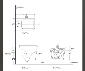 Подвесной унитаз безободковый Aquanet Tavr 2.0 W (243545) Rimless, с крышкой-сиденьем Soft Close - Slimseat