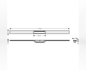 Решетка для дренажного канала Hansgrohe RainDrain Flex, 120 см, шлифованная бронза, 56047140 Решетка для дренажного канала Hansgrohe RainDrain Flex, 120 см, шлифованная бронза, 56047140