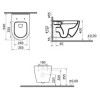 Подвесной унитаз Vitra безободковый, белый, 7510B003-0075