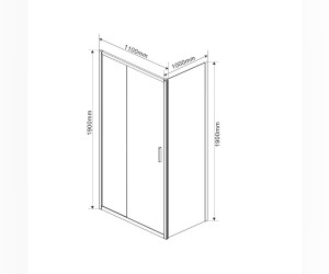 Душевой уголок Vincea Garda VSR-1G1011CL, 110 x 100 см, прямоугольный, дверь раздвижная, стекло прозрачное, хром Душевой уголок Vincea Garda VSR-1G1011CL, 110 x 100 см, прямоугольный, дверь раздвижная, стекло прозрачное, хром