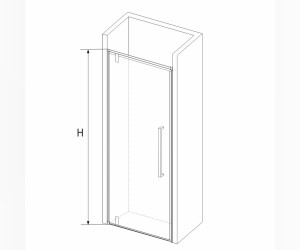 Душевая дверь RGW SV-02 06320208-11 80 х 200 см распашная, стекло прозрачное, хром