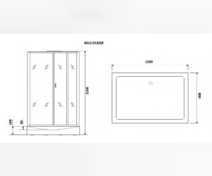 Душевая кабина Niagara Premium 120 x 80, с г/м, низкий поддон, профиль - хром, стекло - прозрачное, NG-6012-01GQL/R Душевая кабина Niagara Premium 120 x 80, с г/м, низкий поддон, профиль - хром, стекло - прозрачное, NG-6012-01GQL/R