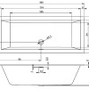 Акриловая ванна Riho Rething Cubic 190 x 80 см, белая глянцевая, B108001005