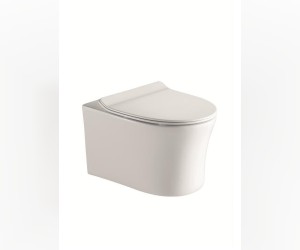 Подвесной унитаз CeramaLux B2347 36 x 52 x 36 см безободковый, сиденье ультратонкое, Soft Close, крышка микролифт Подвесной унитаз CeramaLux B2347 36 x 52 x 36 см безободковый, сиденье ультратонкое, Soft Close, крышка микролифт