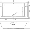 Акриловая ванна Riho Rething Cubic 200 x 90 см, белая глянцевая, B110001005