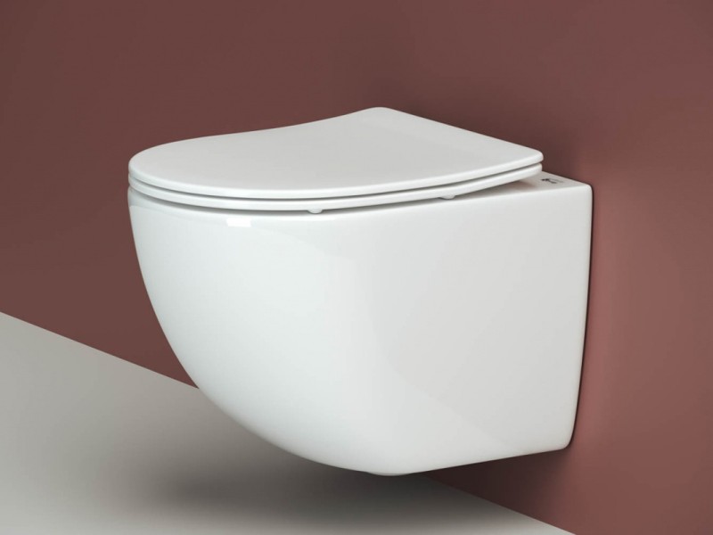 Инсталляция Ceramica Nova Envision с унитазом Ceramica Nova Forma Rimless CN3009, крышка микролифт, клавиша Round хром глянцевый, CN3009_1001CH_1000