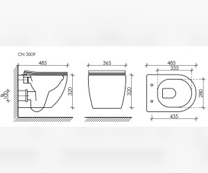 Инсталляция Ceramica Nova Envision с унитазом Ceramica Nova Forma Rimless CN3009, крышка микролифт, клавиша Round хром глянцевый, CN3009_1001CH_1000 Инсталляция Ceramica Nova Envision с унитазом Ceramica Nova Forma Rimless CN3009, крышка микролифт, клавиша Round хром глянцевый, CN3009_1001CH_1000