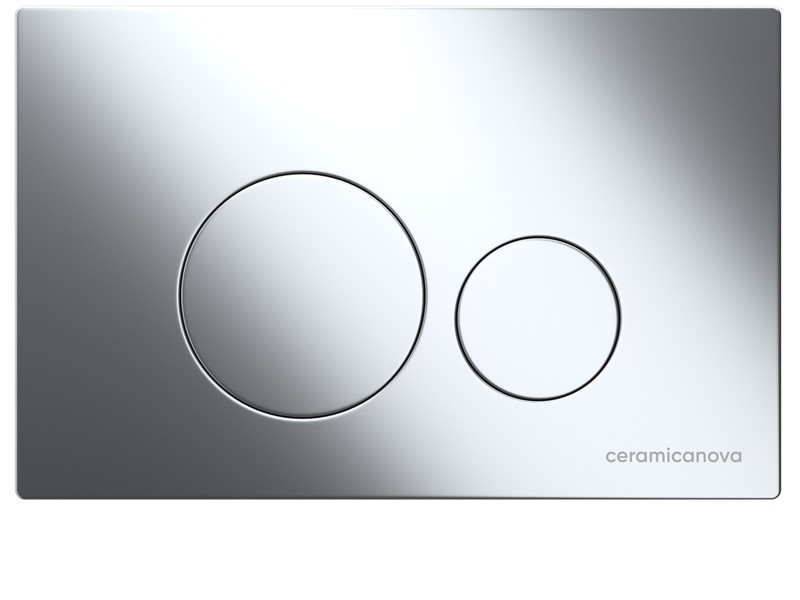 Инсталляция Ceramica Nova Envision с унитазом Ceramica Nova Forma Rimless CN3009, крышка микролифт, клавиша Round хром глянцевый, CN3009_1001CH_1000