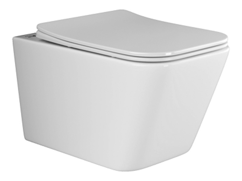 Инсталляция Ceramica Nova Envision с унитазом Ceramica Nova Metric Rimless CN3007, крышка микролифт, клавиша Round белый матовый, CN3007_1001W_1000