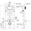 Инсталляция Ceramica Nova Envision с унитазом Ceramica Nova Metric Rimless CN3007, крышка микролифт, клавиша Round белый матовый, CN3007_1001W_1000
