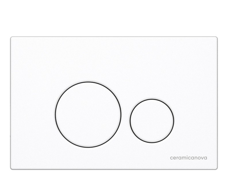 Инсталляция Ceramica Nova Envision с унитазом Ceramica Nova Metric Rimless CN3007, крышка микролифт, клавиша Round белый матовый, CN3007_1001W_1000
