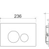 Инсталляция Ceramica Nova Envision с унитазом Ceramica Nova Metric Rimless CN3007, крышка микролифт, клавиша Round белый матовый, CN3007_1001W_1000