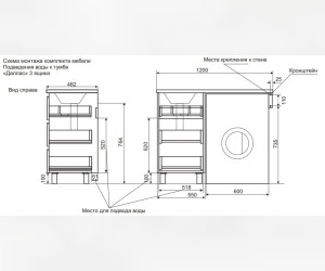 Тумба с раковиной Эстет Dallas Luxe 120 x 48,2 см, 3 ящика, напольная (отсутствует упаковка) Тумба с раковиной Эстет Dallas Luxe 120 x 48,2 см, 3 ящика, напольная (отсутствует упаковка)