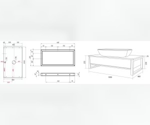 Тумба 1Marka Grunge Loft 100П, дуб вотан, У85844