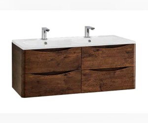 Тумба под раковину Vincea Roberta VMC-1R120RW 120 см, подвесная, коричневый Тумба под раковину Vincea Roberta VMC-1R120RW 120 см, подвесная, коричневый
