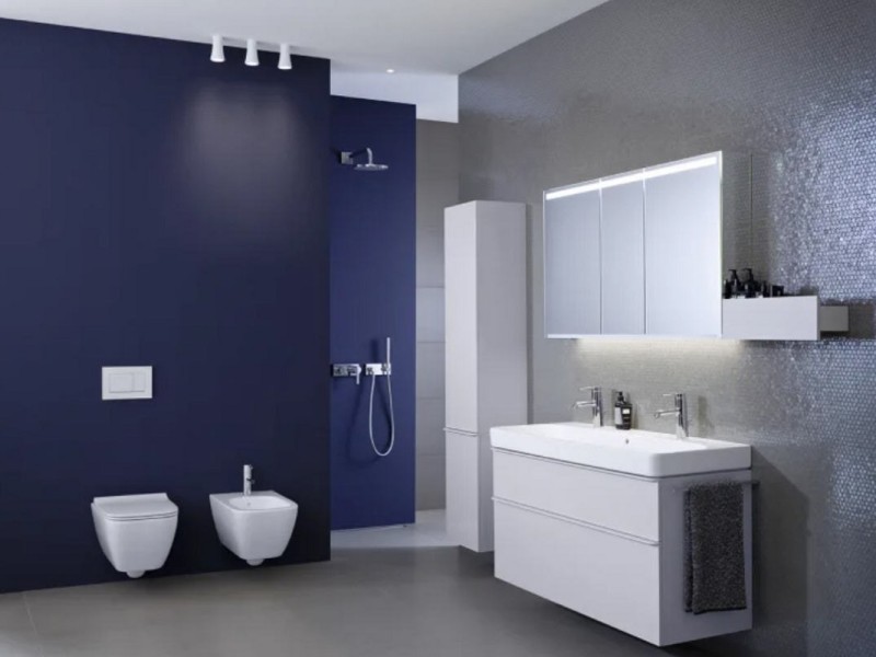 Тумба под раковину Geberit Smyle Square, 75 см, цвет белый, 500.353.00.1