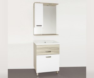Зеркало-шкаф Style Line Ориноко 60/С ЛС-00000384, 60 см, левое, подвесное, белое/ориноко Зеркало-шкаф Style Line Ориноко 60/С ЛС-00000384, 60 см, левое, подвесное, белое/ориноко