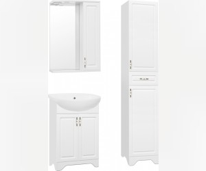 Зеркало-шкаф Style Line Олеандр-2 55/С ЛС-00000049 Люкс, 55 см, подвесное, белое Зеркало-шкаф Style Line Олеандр-2 55/С ЛС-00000049 Люкс, 55 см, подвесное, белое