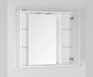 Зеркало-шкаф Style Line Канна 90/С ЛС-00000167, 90 см, белое Зеркало-шкаф Style Line Канна 90/С ЛС-00000167, 90 см, белое