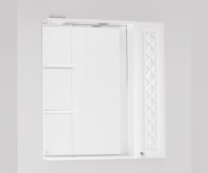 Зеркало-шкаф Style Line Канна 75/С ЛС-00000295 Люкс, 75 см, правое, подвесное, белое Зеркало-шкаф Style Line Канна 75/С ЛС-00000295 Люкс, 75 см, правое, подвесное, белое