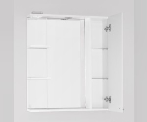 Зеркало-шкаф Style Line Канна 75/С ЛС-00000295 Люкс, 75 см, правое, подвесное, белое Зеркало-шкаф Style Line Канна 75/С ЛС-00000295 Люкс, 75 см, правое, подвесное, белое