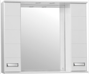 Зеркало-шкаф Style Line Ирис 100/С ЛС-00000175, 100 см, подвесное, белый