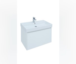 Тумба под раковину Aquanet Nova Lite 90, 1 + 1 ящик в ящике, белый глянец (242257)
