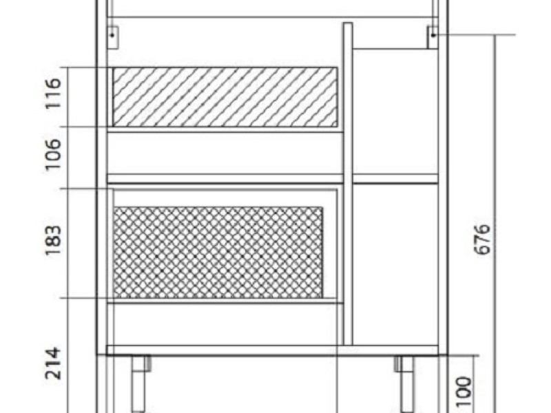 Тумба с раковиной 1Marka Lido 60 см, 1 дверь, напольная, белый, У83298