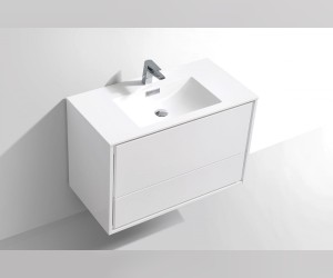 Тумба под раковину Vincea Alessia VMC-1S900LW 90 см, подвесная, белый Тумба под раковину Vincea Alessia VMC-1S900LW 90 см, подвесная, белый