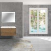 Тумба под раковину Vincea Gio 100 см, подвесная, коричневый (T.Oak), VMC-2G100TO