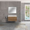 Тумба под раковину Vincea Gio 100 см, подвесная, коричневый (T.Oak), VMC-2G100TO
