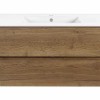Тумба под раковину Vincea Gio 100 см, подвесная, коричневый (T.Oak), VMC-2G100TO