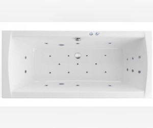 Ванна гидромассажная Excellent Aquaria Lux 180 x 80 см, ULTRA, хром, каркас в подарок