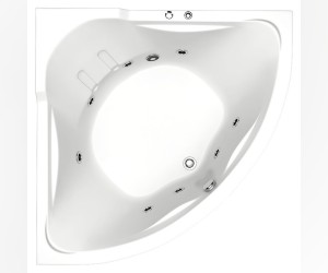 Ванна гидромассажная Bas Ирис (Iris) 150 х 150 см (ВГ00086/ВГ00087)