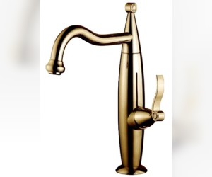 Смеситель для раковины Emmevi Abel 39006OR, золото