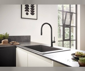 Кухонный смеситель Hansgrohe Talis M54, 72801670, с вытяжным изливом, 2 режима струи, sBox, чёрный матовый