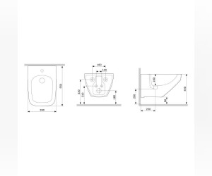 Биде Am.Pm Inspire V2.0 подвесное, C50A3411WH