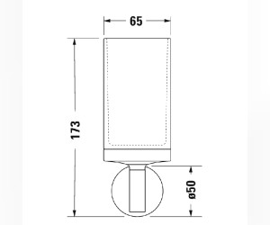 Стакан для щеток Duravit Starck T 0099311000, хром