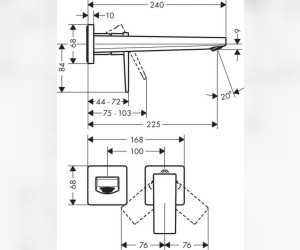 Смеситель Hansgrohe Metropol для раковины, хром, 32526000