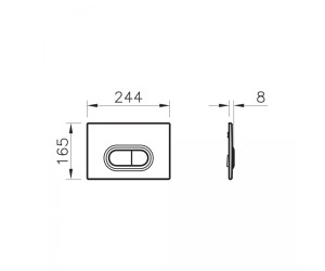 Кнопка смыва VitrA 740-0580 хром